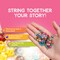 Incraftables Crackle Glass Beads 24 Colors 1100pcs 6mm Kit for Jewelry Making, Hair Accessories, Bracelets, & Crafts. Multicolor Lampwork Assorted Crafting Bead with Organizer Box for Kids & Adults